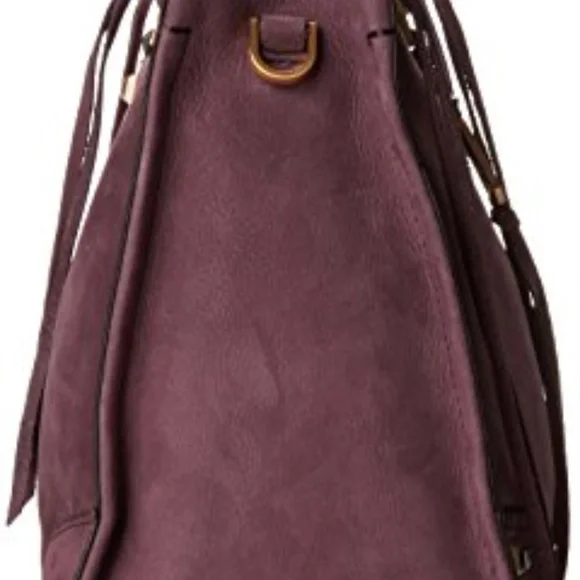 🆕 Rebecca Minkoff Regan Nubuck Leather Satchel - Picture 6 of 8